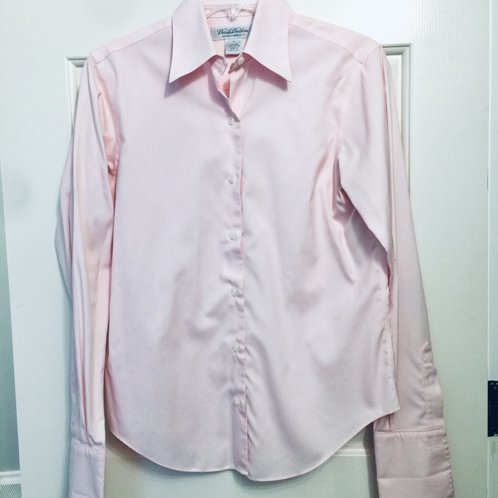 Pink no iron shirt